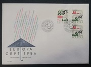 Szwecja FDC 1397-1398 Europa (C.E.P.T.) 1986 - Ochrona Środowiska