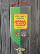 Proporczyk FAMUR Fabryka Maszyn Górniczych duży piękny PRL stan BDB