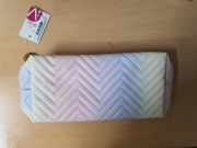 pastelowa kosmetyczka ombre piórnik 22x10x5cm