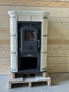 Kominek kaflowy zdobiony  Żar 