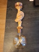 Lampa sufitowa z liny konopnej i miedzi - żeglarski klimat