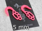 Venom Snake nowe tapery KASTET tunel plug róż 5mm