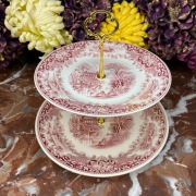 Etażerka 2-poziomowa - Old England - Myott + Royal Sphinx #1