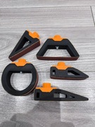 Uchwyty do szlifowania Modelarstwo Uchwyt na papier ścierny 5szt Orange 