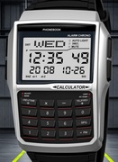 Zegarek z kalkulatorem.