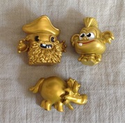 Moshi Monsters 3 x złota figurka