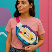 Wakacyjna Retro Saszetka | Nerka na ramię w stylu hippie