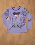 Fioletowa bluzka z długim rękawem z wróżka księżniczką Happy House wzory