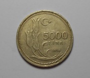 stara moneta 5000 Lira  Turcja