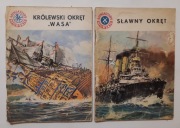 Miniatury morskie 2szt królewski okręt wasa 1965r, sławny okręt 1966r