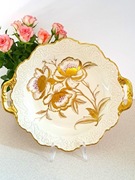 Ogromna królewska patera Weimar Sabine 1930 r. ręcznie zdobiona