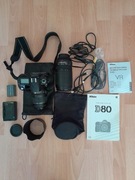 Nikon D80, obiektyw, statyw, torba i akcesoria