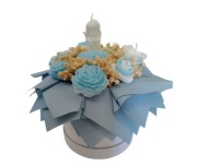 Candle Flower box ze świec sojowych – prezent na Komunia/Urodziny 