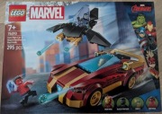 LEGO SH 76310 Auto Iron Mana i Czarna Pantera kontra Czerwony Hulk