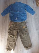Zestaw spodnie koszula dla chłopca 92 C&A H&M