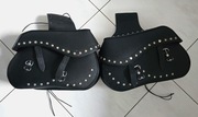 Harley Davidson kufry sakwy boczne skórzane komplet NOWE