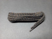 Sznurowadła 110 cm bawełniane brązowe czarne