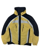 Żółto czarna odblaskowa kurtka lekka retro vintage nike adidas 90 80