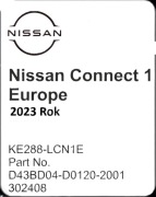 Mapa do nawigacji Europa Nissan CONNECT 1 karta pamięci SD Zamiennik .