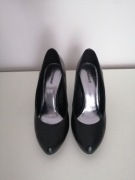 Buty Graceland szpilki czułenka 37 czarne wizytowe 