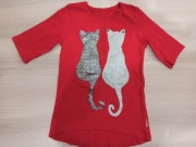 Bluzeczka dziewczęca krótki rękaw Aipi r.128