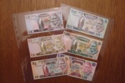Zambia zestaw banknotów  6 sztuk stan 1