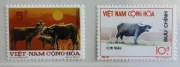 Wietnam Południowy 1973 Mi 538-9 bawól krowa  idealna seria