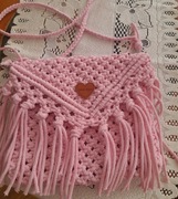 Torebka własnoręcznie pleciona