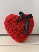 Serce z piankowych różyczek 