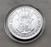 Afryka Południowa ,RPA  2 1/2 Szylingów 1953 r Elżbieta II srebro 