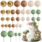 Topper piker na tort 12 szt boho