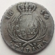 1/3 Talara (2 złote) 1814. Księstwo Warszawskie.  