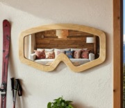 Lustrzane gogle narciarskie Brązowa/jasna Prezent o tematyce sportowej