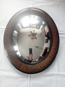 wypukłe lustro owalne w stylu angielskim antyczne UNIKAT