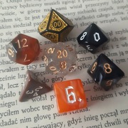 Jesienny Deszcz- mieszany zestaw 7 kości RPG