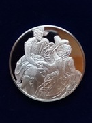 Obraz Rubensa wybity w 1 uncji czstego srebra "999"