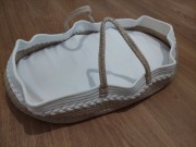 Kołyska Kosz Mojżesza – z materacem i poduszką, naturalne materiały