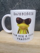 Kubek żaba śmieszny podziękowanie praca