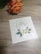 Ręcznie wykonana kartka na ślub 