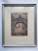 Jadwiga Schönthaler, akwaforta "Ulica Pijarska w Krakowie".