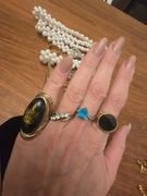 Zestaw pierścionków Vintage PRL