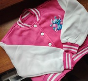 Bluza dziewczęca jesienna na zatrzaski Stitch długi rękaw 