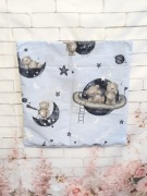 Poszewka na poduszkę 40x40 miś misie planeta  kosmos bawełna, pościel 