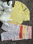 6 elementowy zestaw na lato bluzeczka oraz 5  kolarek Matalan 2/3 lata 98 