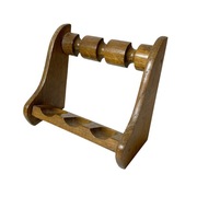 Drewniany stojak na 3 fajki – elegancki stojak  z dębowego drewna