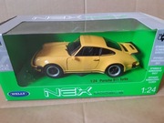 Porsche 911 Turbo 3.0 Welly 1:24 żółty kolor