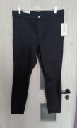 Spodnie dżinsowe czarne jeans Skinny Ultra High Waist firma H&M rozmiar XL