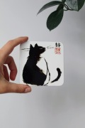 Podkładka pod kubek kotek, japoński kot 2 Matsumoto Hoji 