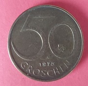 Moneta Austria 50 Groschen 1975