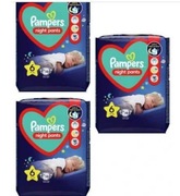 3x Pieluchomajtki Pampers Night Pants rozmiar 6 15-20 kg 19 szt.